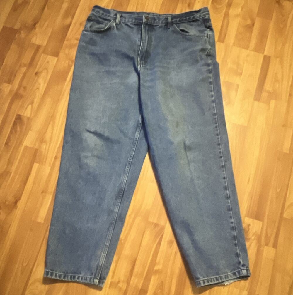 Open Trails Men’s Straight Regular Fit Blue Stone Wash Denim Jeans 5 Pocket